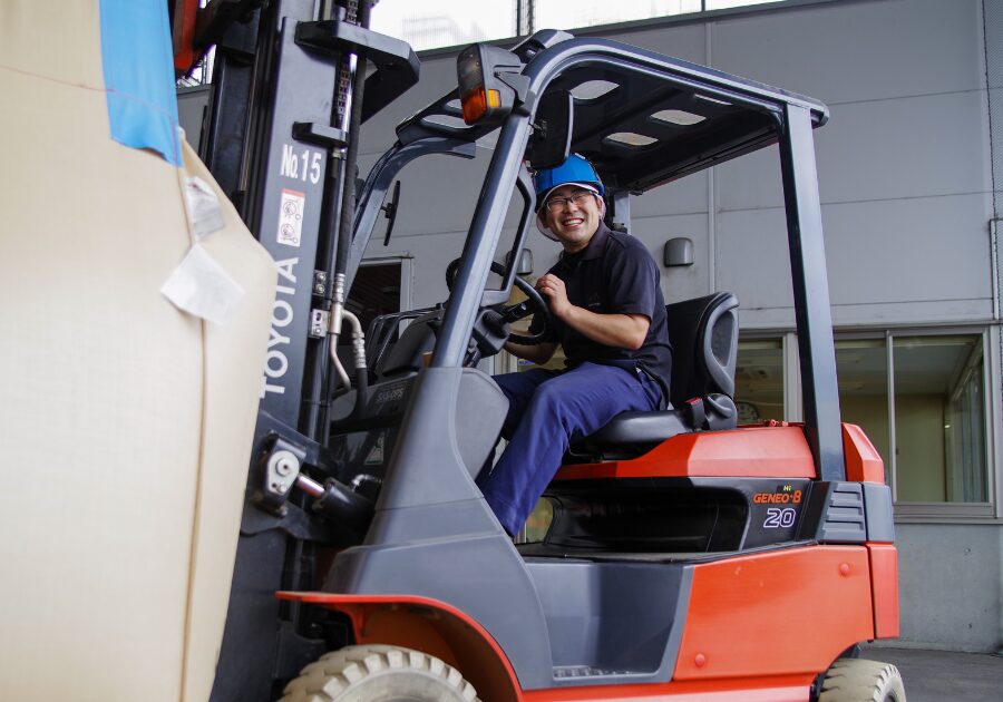 精米フォークリフト